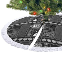 Papua New Guinea Heritage Motif Tree Skirt Black Version LT05 - Polynesian Pride