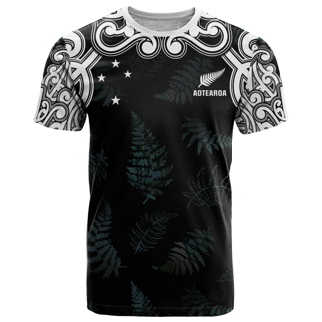 Custom New Zealand Fern Women Rugby T Shirt Maori Pattern