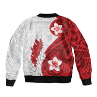 Samoa Teuila 2024 Bomber Jacket Samoan Siapo Pattern Red Version