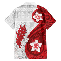 Samoa Teuila 2024 Family Matching Puletasi and Hawaiian Shirt Samoan Siapo Pattern Red Version
