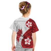 Samoa Teuila 2024 Kid T Shirt Samoan Siapo Pattern Red Version