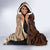 Samoa Teuila 2024 Hooded Blanket Samoan Siapo Pattern Brown Version