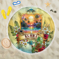 Aloha Hawaii Turtle Beach Blanket Retro Style - Polynesian Pride