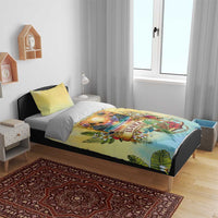 Aloha Hawaii Turtle Bedding Set Retro Style - Polynesian Pride