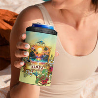 Aloha Hawaii Turtle 4 in 1 Can Cooler Tumbler Retro Style - Polynesian Pride