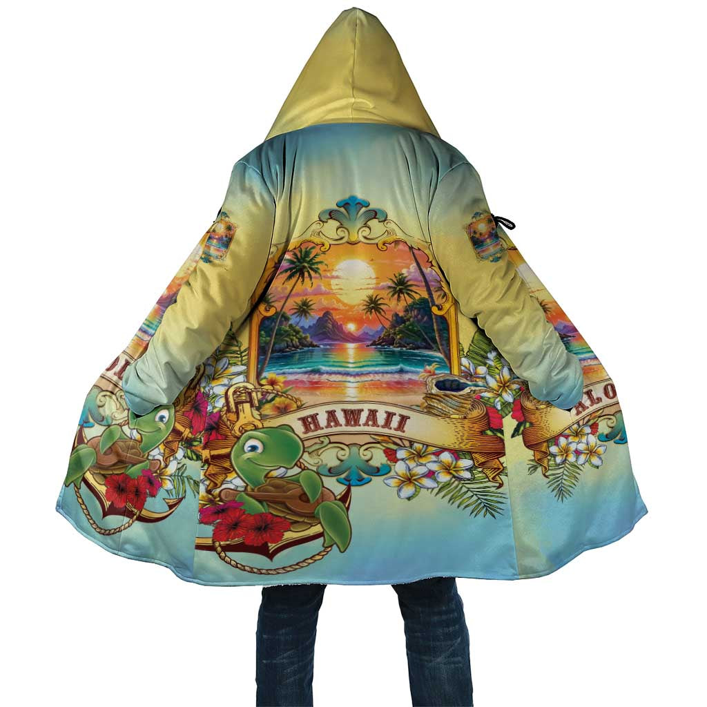 Aloha Hawaii Turtle Cloak Retro Style - Polynesian Pride