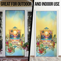 Aloha Hawaii Turtle Door Cover Retro Style - Polynesian Pride