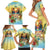 Aloha Hawaii Turtle Family Matching Short Sleeve Bodycon Dress and Hawaiian Shirt Retro Style - Polynesian Pride