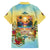 Aloha Hawaii Turtle Family Matching Short Sleeve Bodycon Dress and Hawaiian Shirt Retro Style - Polynesian Pride