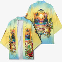 Aloha Hawaii Turtle Kimono Retro Style - Polynesian Pride