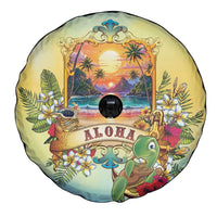 Aloha Hawaii Turtle Spare Tire Cover Retro Style - Polynesian Pride