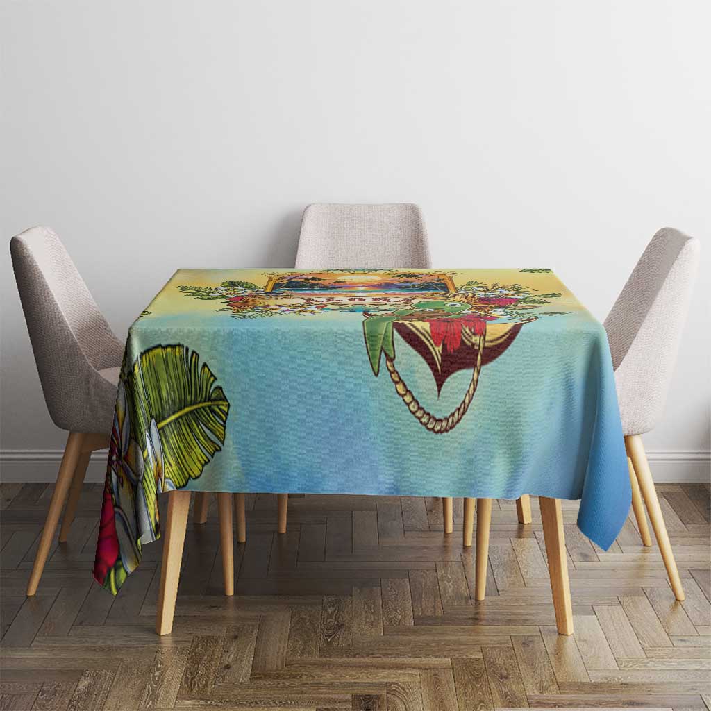 Aloha Hawaii Turtle Tablecloth Retro Style - Polynesian Pride