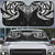 New Zealand Aotearoa Auto Sun Shade Maori Manta Ray Moko Black - Polynesian Pride