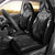 New Zealand Aotearoa Car Seat Cover Maori Manta Ray Moko Black - Polynesian Pride