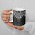 New Zealand Aotearoa Ceramic Mug Maori Manta Ray Moko Black - Polynesian Pride