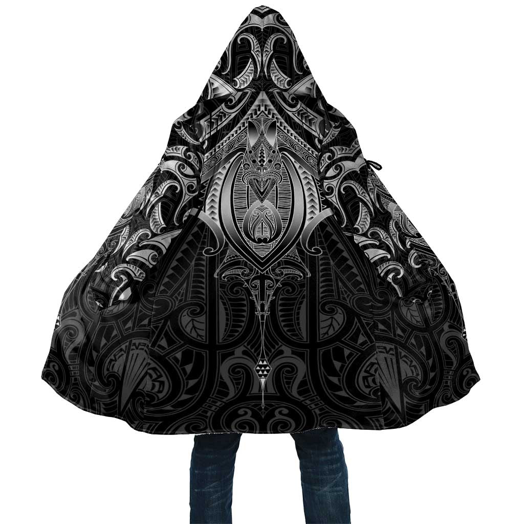 New Zealand Aotearoa Cloak Maori Manta Ray Moko Black - Polynesian Pride