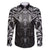 New Zealand Aotearoa Family Matching Puletasi and Hawaiian Shirt Maori Manta Ray Moko Black - Polynesian Pride