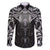 New Zealand Aotearoa Family Matching Short Sleeve Bodycon Dress and Hawaiian Shirt Maori Manta Ray Moko Black - Polynesian Pride