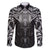 New Zealand Aotearoa Family Matching Tank Maxi Dress and Hawaiian Shirt Maori Manta Ray Moko Black - Polynesian Pride