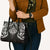 New Zealand Aotearoa Leather Bag Maori Manta Ray Moko Black - Polynesian Pride