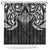 New Zealand Aotearoa Shower Curtain Maori Manta Ray Moko Black - Polynesian Pride