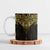 New Zealand Aotearoa Ceramic Mug Maori Manta Ray Moko Gold - Polynesian Pride