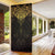 New Zealand Aotearoa Door Cover Maori Manta Ray Moko Gold - Polynesian Pride