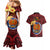 Papua New Guinea Gulf Province Couples Matching Mermaid Dress and Hawaiian Shirt Mix Coat Of Arms Polynesian Pattern LT05 - Polynesian Pride