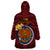 Papua New Guinea Gulf Province Wearable Blanket Hoodie Mix Coat Of Arms Polynesian Pattern LT05 - Polynesian Pride