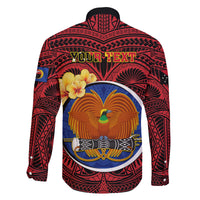 Personalized Papua New Guinea Gulf Province Family Matching Tank Maxi Dress and Hawaiian Shirt Mix Coat Of Arms Polynesian Pattern LT05 - Polynesian Pride