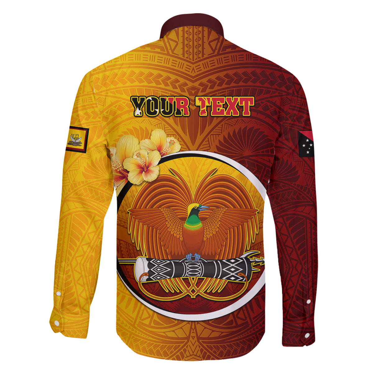 Personalized Papua New Guinea Western Province Family Matching Off Shoulder Long Sleeve Dress and Hawaiian Shirt Mix Coat Of Arms Polynesian Pattern LT05 - Polynesian Pride