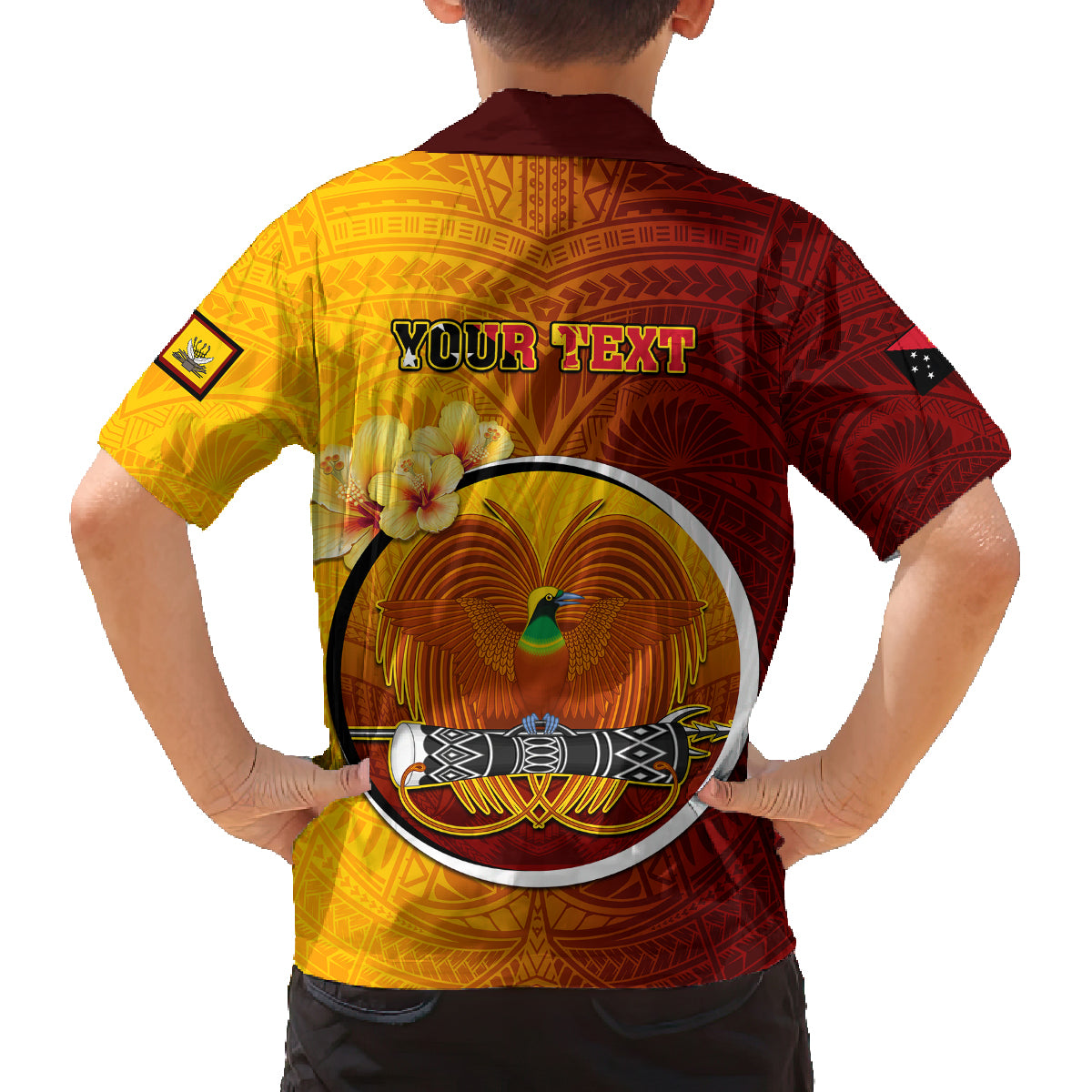 Personalized Papua New Guinea Western Province Family Matching Off Shoulder Maxi Dress and Hawaiian Shirt Mix Coat Of Arms Polynesian Pattern LT05 - Polynesian Pride