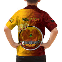 Personalized Papua New Guinea Western Province Family Matching Tank Maxi Dress and Hawaiian Shirt Mix Coat Of Arms Polynesian Pattern LT05 - Polynesian Pride