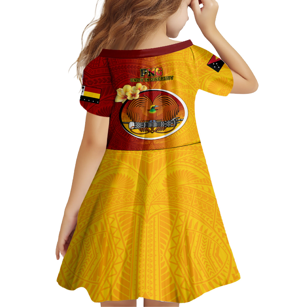 Papua New Guinea Madang Province Family Matching Summer Maxi Dress and Hawaiian Shirt Mix Coat Of Arms Polynesian Pattern LT05 - Polynesian Pride