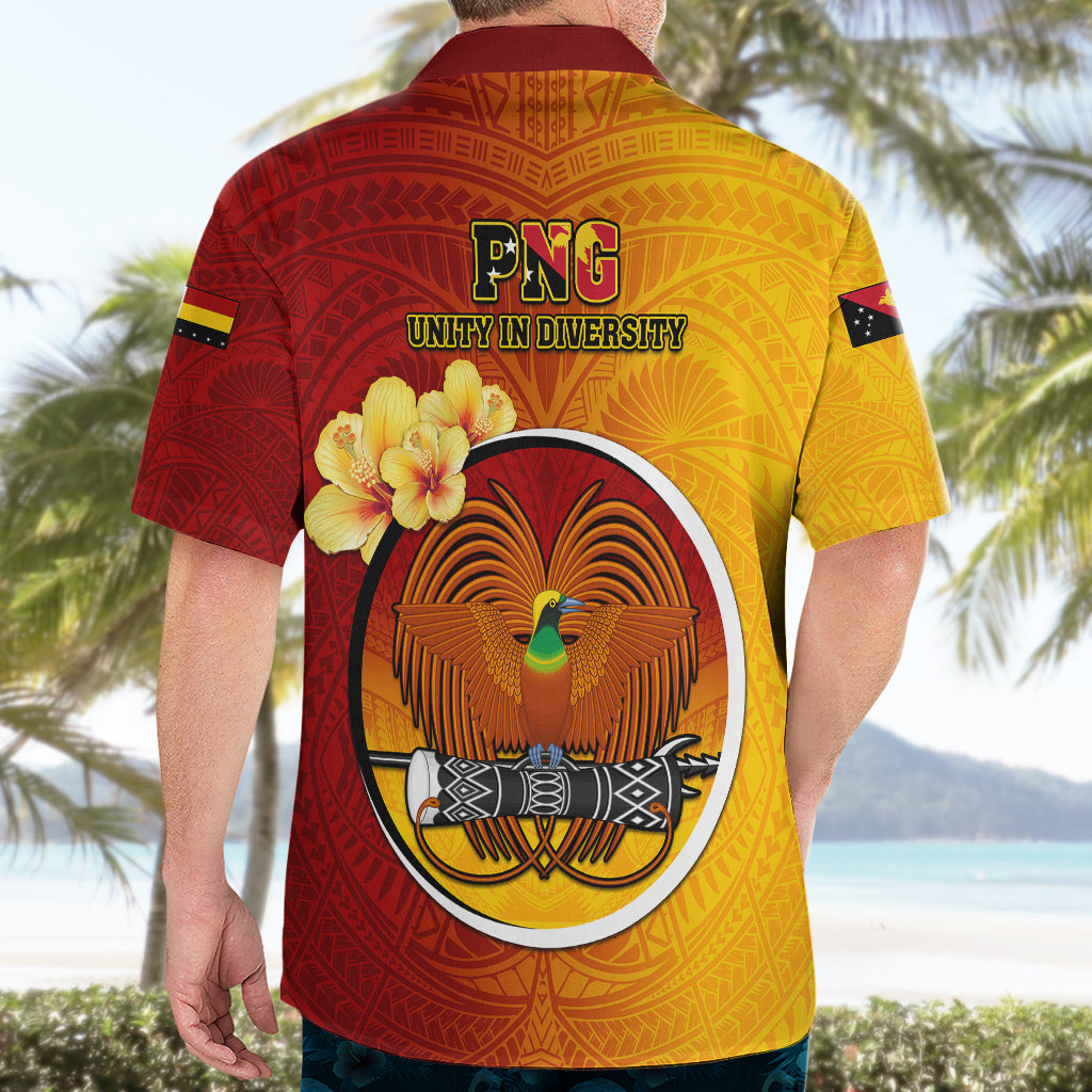 Papua New Guinea Madang Province Hawaiian Shirt Mix Coat Of Arms Polynesian Pattern LT05 - Polynesian Pride