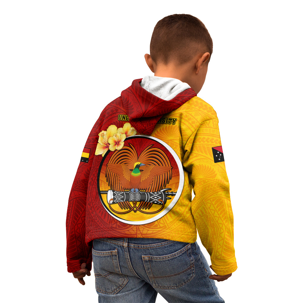 Papua New Guinea Madang Province Kid Hoodie Mix Coat Of Arms Polynesian Pattern LT05 - Polynesian Pride
