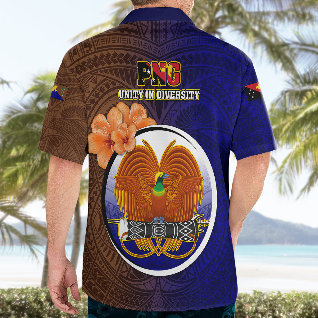 Papua New Guinea Manus Province Hawaiian Shirt Mix Coat Of Arms Polynesian Pattern LT05 - Polynesian Pride