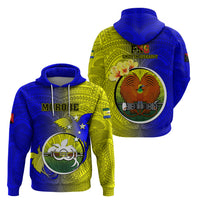 Papua New Guinea Morobe Province Hoodie Mix Coat Of Arms Polynesian Pattern LT05 - Polynesian Pride