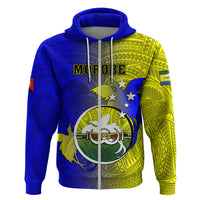 Papua New Guinea Morobe Province Hoodie Mix Coat Of Arms Polynesian Pattern LT05 - Polynesian Pride