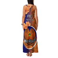 Papua New Guinea New Ireland Province Family Matching Tank Maxi Dress and Hawaiian Shirt Mix Coat Of Arms Polynesian Pattern LT05 - Polynesian Pride