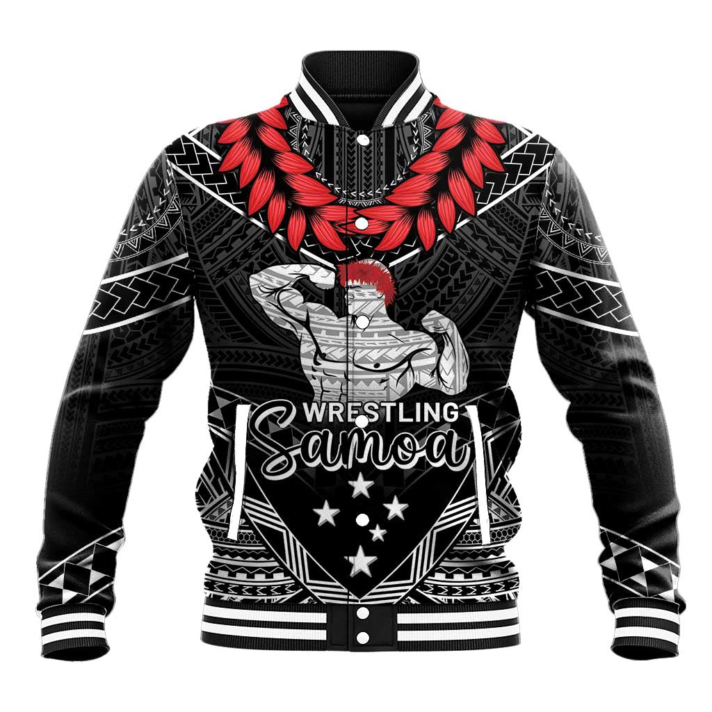 Custom Samoa Wrestling Baseball Jacket Samoan Wrestler Ulafala Style