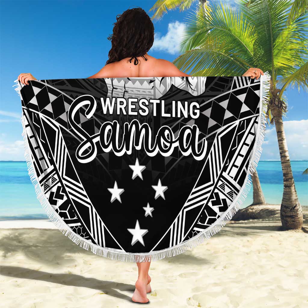 Samoa Wrestling Beach Blanket Samoan Wrestler Ulafala Style