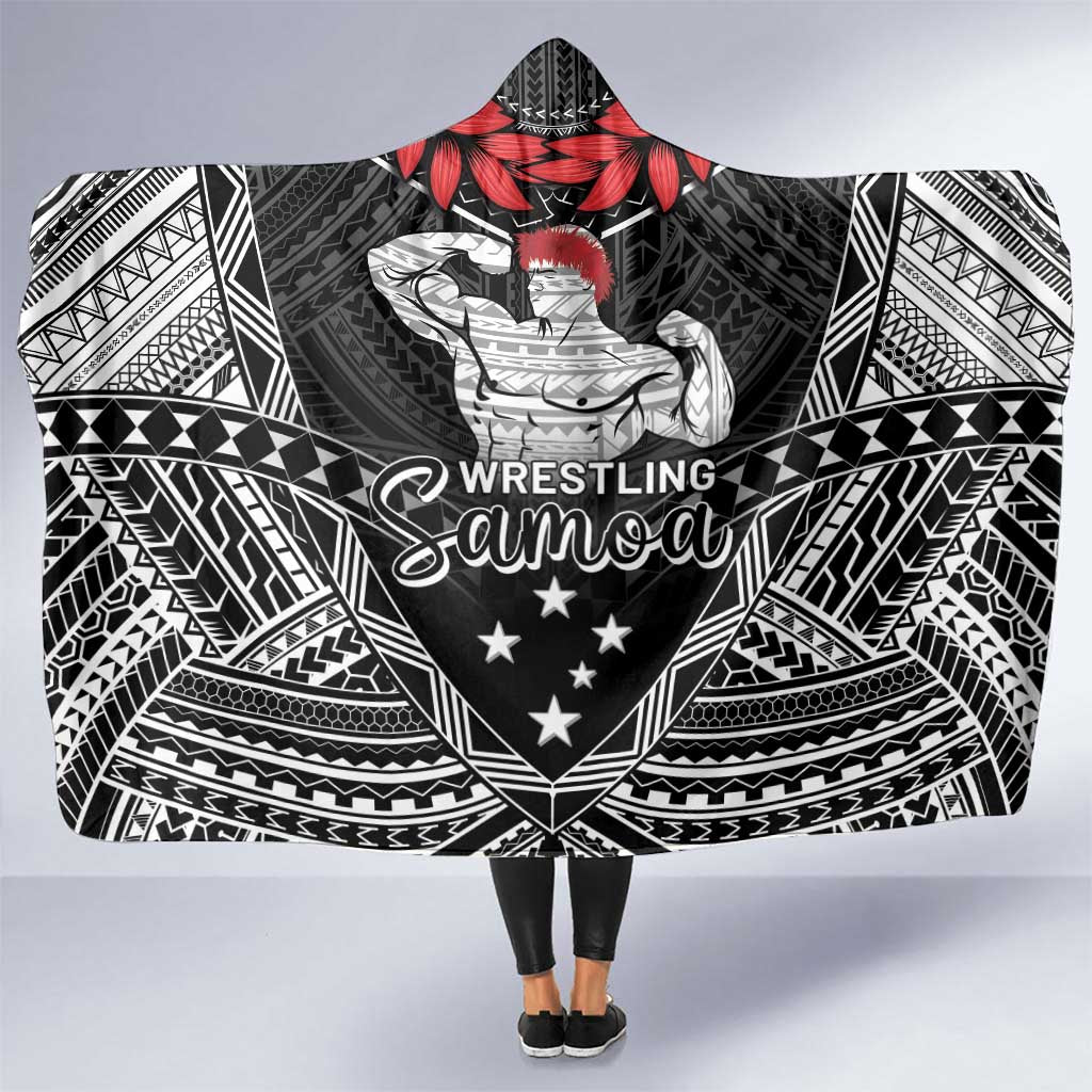 Samoa Wrestling Hooded Blanket Samoan Wrestler Ulafala Style