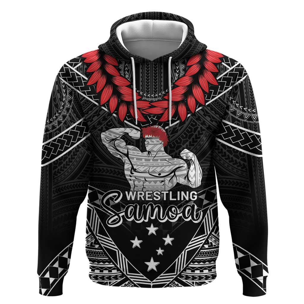 Custom Samoa Wrestling Hoodie Samoan Wrestler Ulafala Style