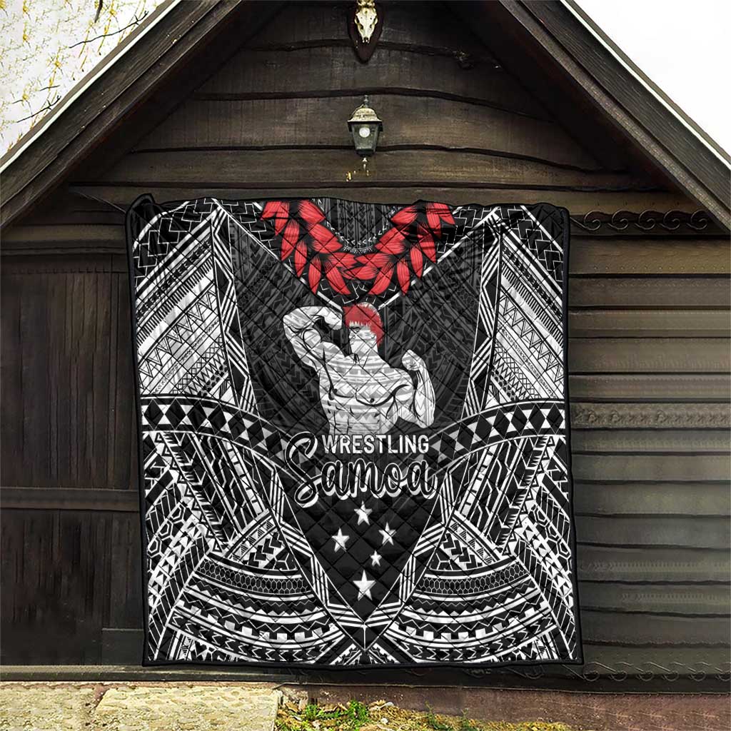 Samoa Wrestling Quilt Samoan Wrestler Ulafala Style