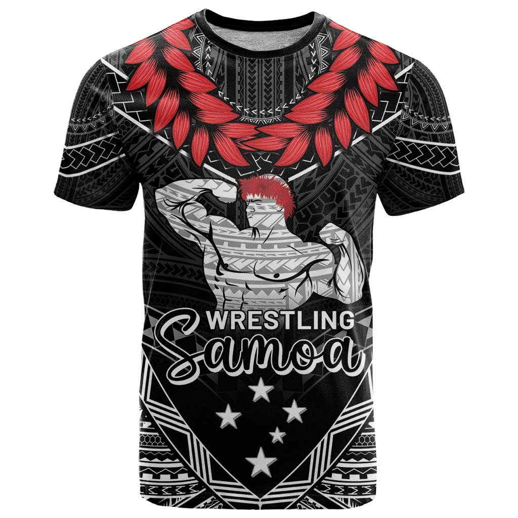 Custom Samoa Wrestling T Shirt Samoan Wrestler Ulafala Style