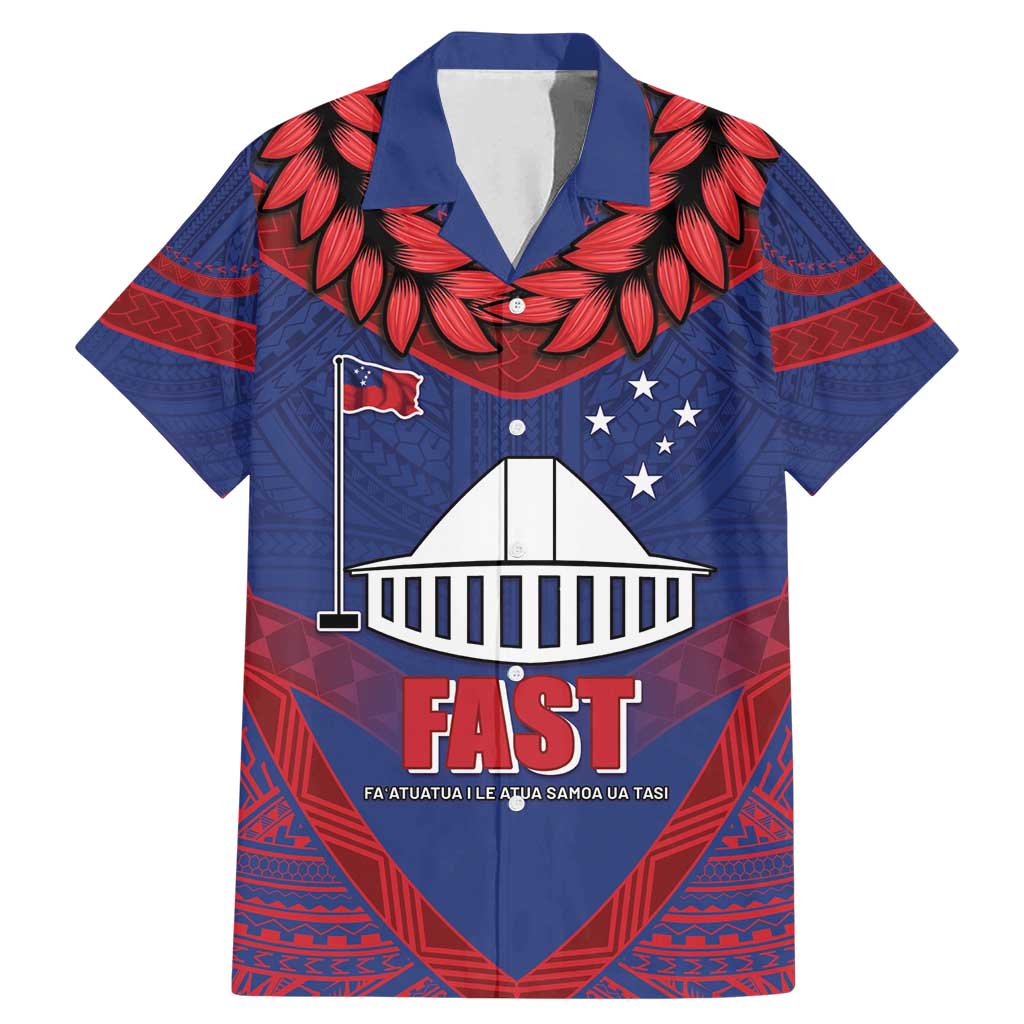 Personalised FAST Party Samoa Family Matching Mermaid Dress and Hawaiian Shirt Samoan Coat Of Arms Ulafala Style