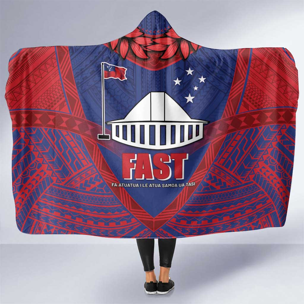 FAST Party Samoa Hooded Blanket Samoan Coat Of Arms Ulafala Style