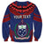 Personalised FAST Party Samoa Sweatshirt Samoan Coat Of Arms Ulafala Style