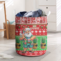 Mele Kalikimaka Hawaii Christmas Laundry Basket Funny Santa 67 Gen Alpha Slang - Polynesian Pride